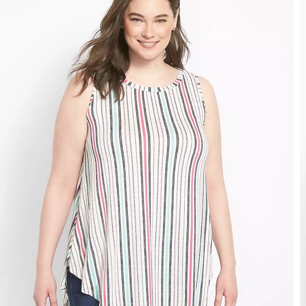 Lane Bryant Sleeveless Boat-Neck Max Swing Tunic